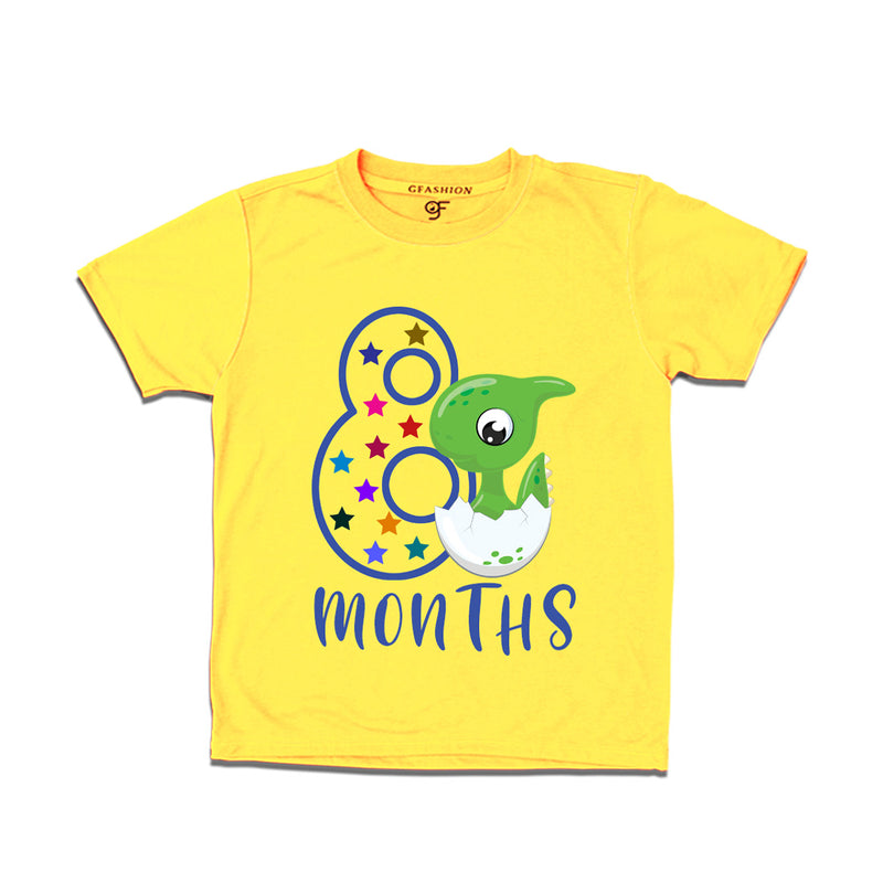Eight Month Baby T-shirt in Yellow Color avilable @ gfashion.jpg
