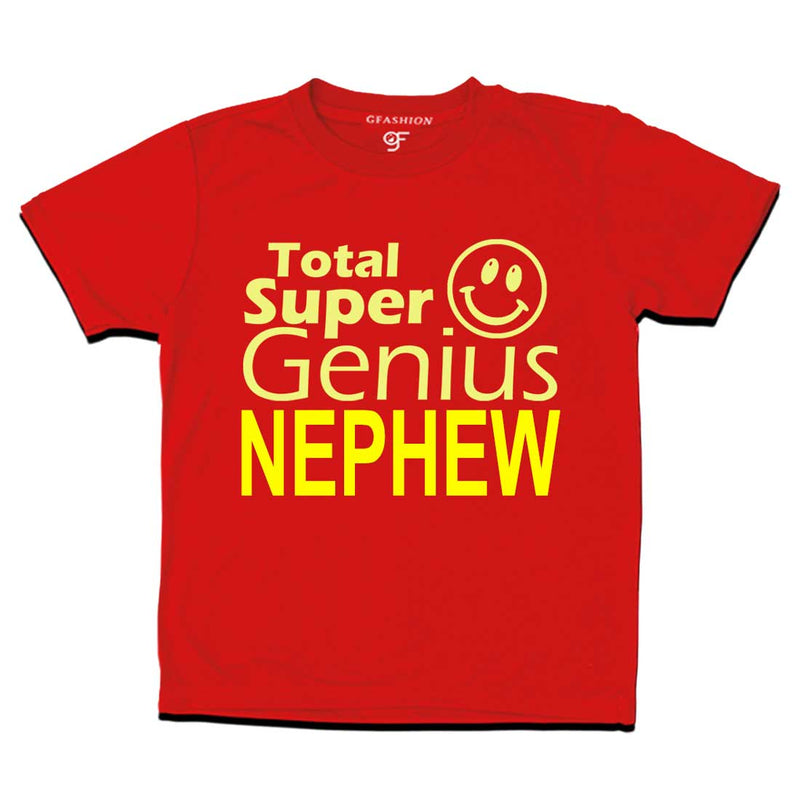 Super genius Nephew T-shirts-red-gfashion