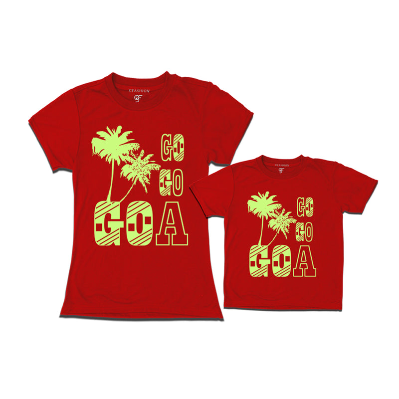 go go goa t shirts for mom and son