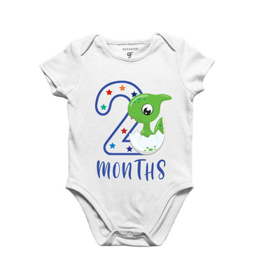 Two Month Baby Bodysuit-Rompers in White Color avilable @ gfashion.jpg