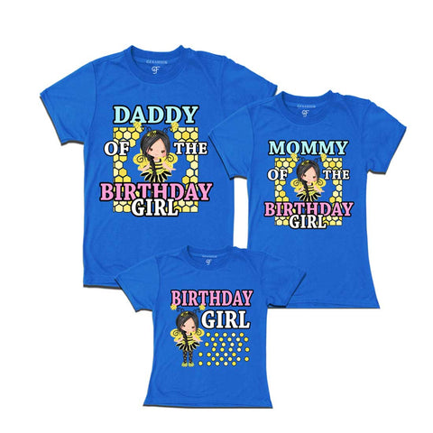 Bee Day Theme T-shirts for Girl with Family