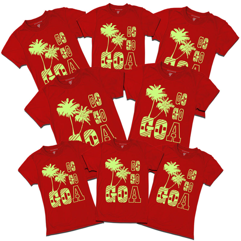 Go Go Goa T-shirts for Group in Red Color available @ gfashion.jpg