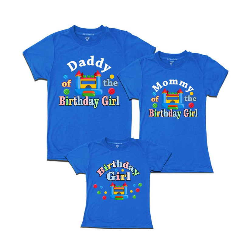 Bounce House Theme Birthday Girl T-shirts For Family