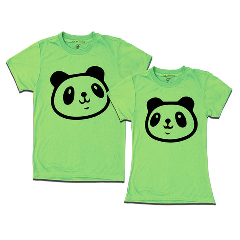 matching panda couples t-shirt