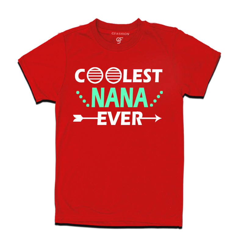 coolest nana ever t shirts-red-gfashion