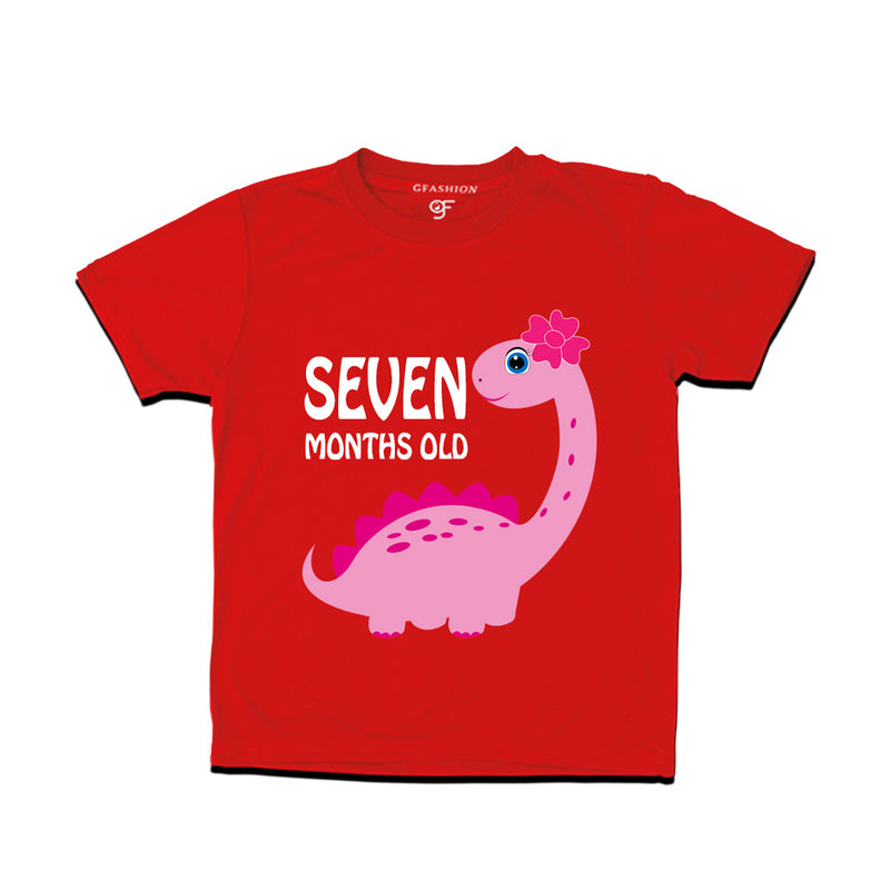 Seven Month Old Baby T-shirt in Red Color avilable @ gfashion.jpg