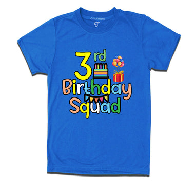 3rd birthday squad t shirts