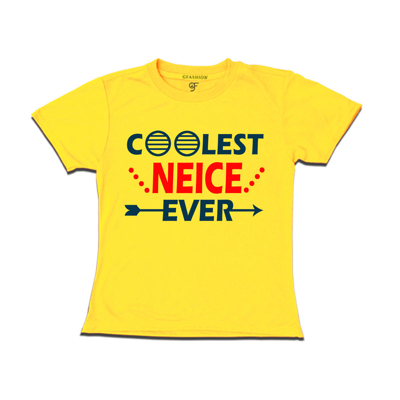 coolest neice ever t shirts-yellow-gfashion