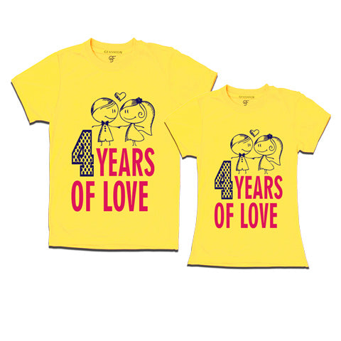  4-years-of-love-t-shirts-Yellow