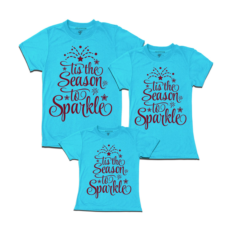 tis the season to sparkle with matching family t-shirt