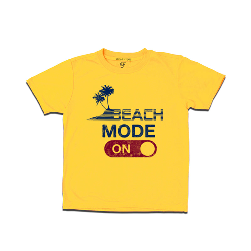 beach mode on boy t shirt