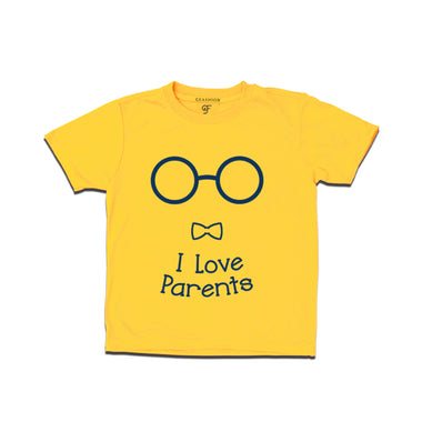 i love my parents boy kid t shirts