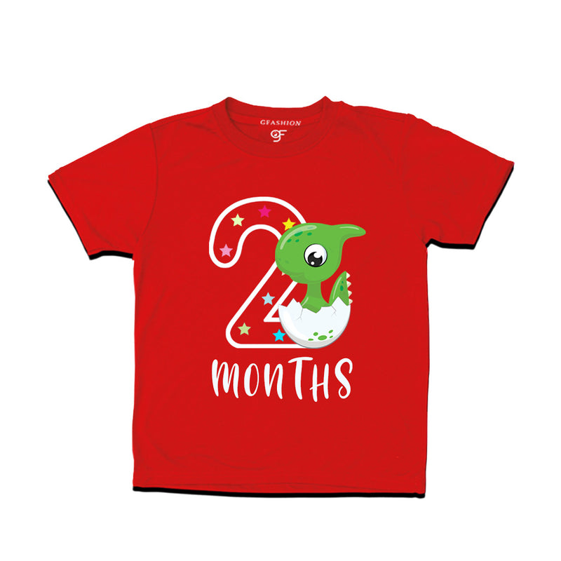 Two Month Baby T-shirt in Red Color avilable @ gfashion.jpg