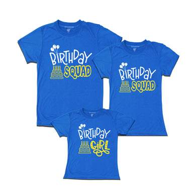 Birthday Squad Dad ,Mom & Birthday Girl T-shirts