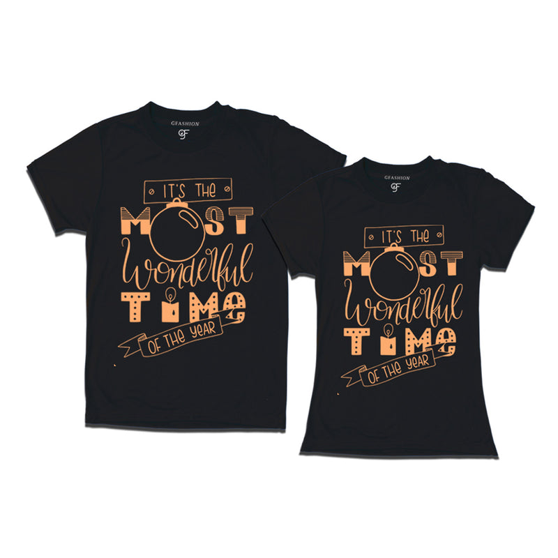 Wonderful time for matching couples t-shirt