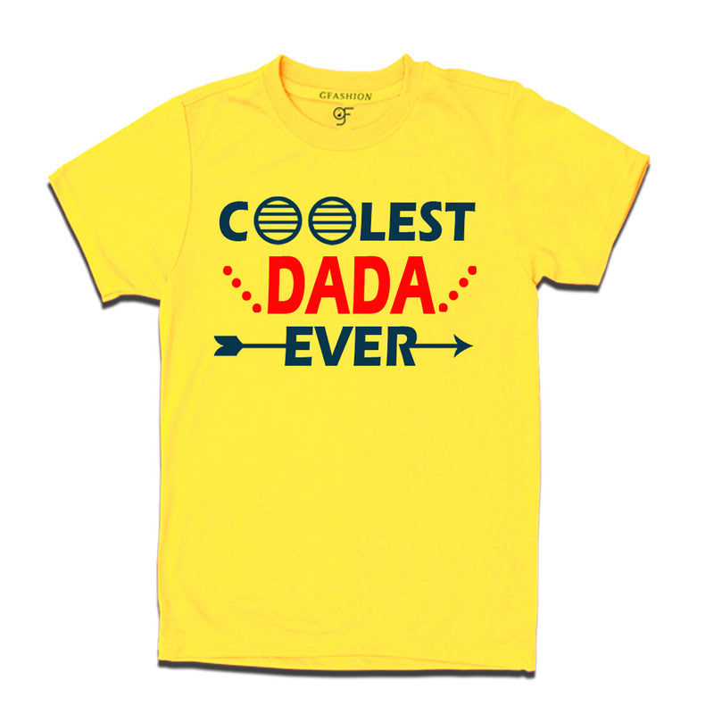coolest dada ever t shirts-yellow-gfashion