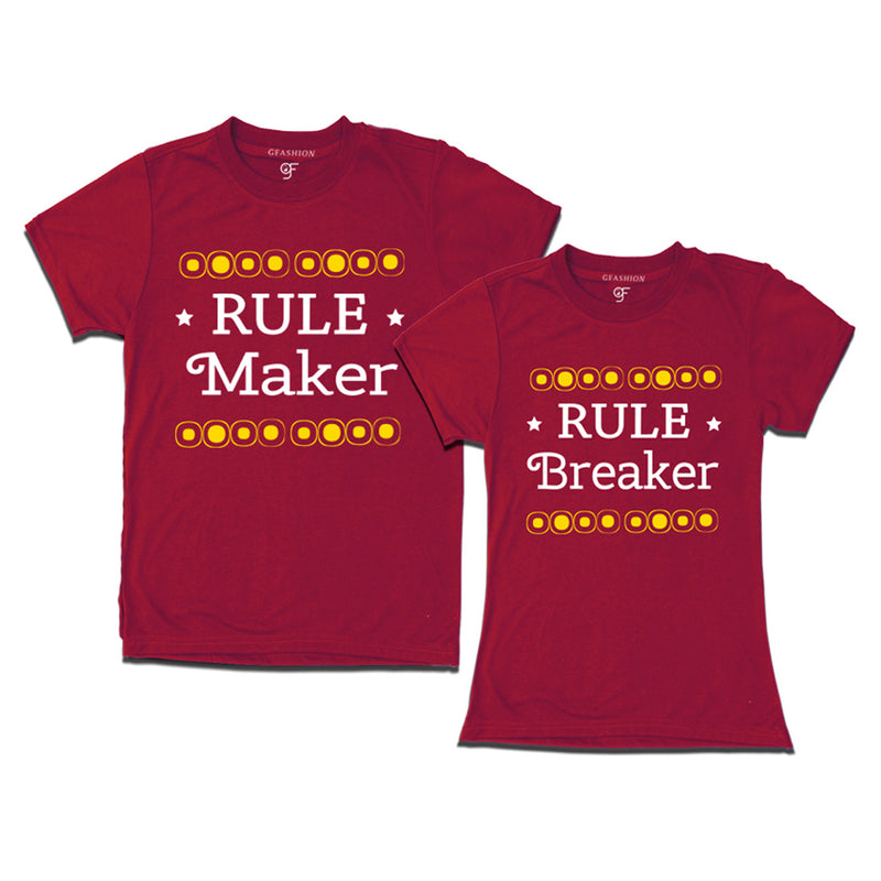 Rules Maker-Rules Breaker T-shirts for Couples