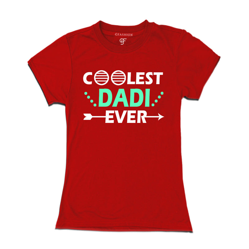 coolest dadi ever t shirts-red-gfashion