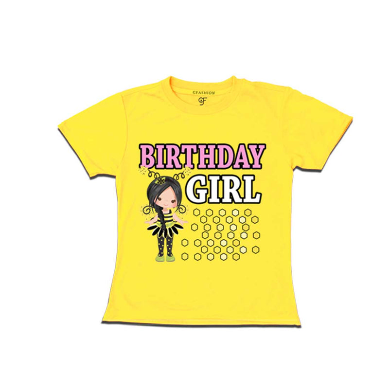 Bee Theme Birthday Girl T-shirts