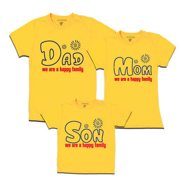 Dad-Mom-Son T-shirts