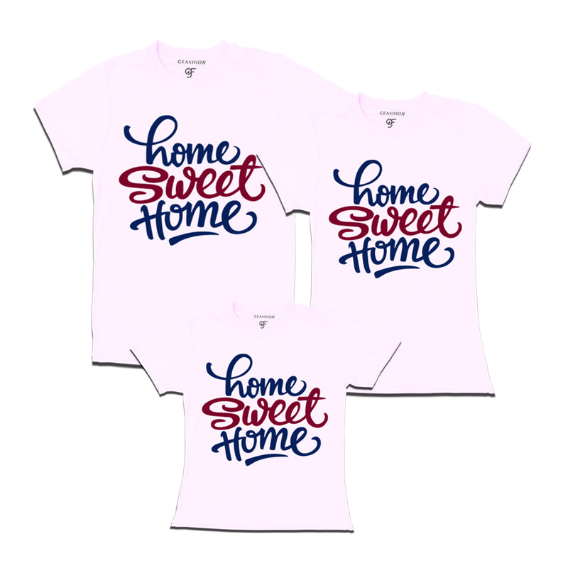 Celebrate this Christmas with home sweet home matching family t-shirt