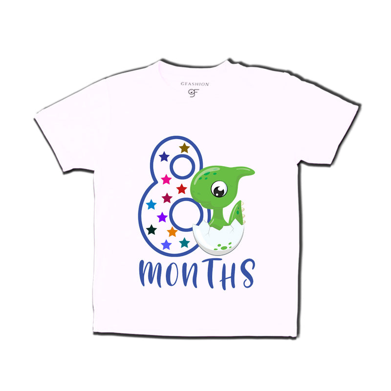 Eight Month Baby T-shirt in White Color avilable @ gfashion.jpg