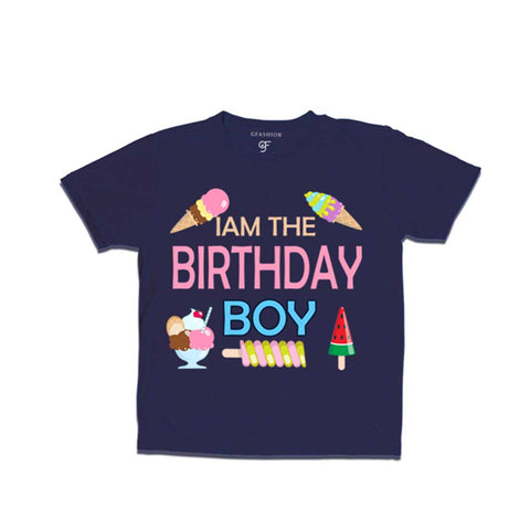 Ice Cream Theme Birthday boy T-shirt