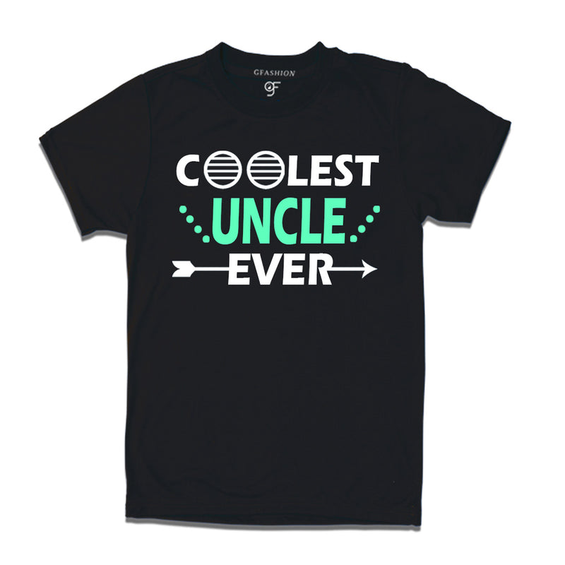 coolest uncle ever t shirts-black-gfashion