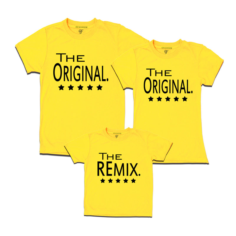 the original the remix  dad mom son t shirts