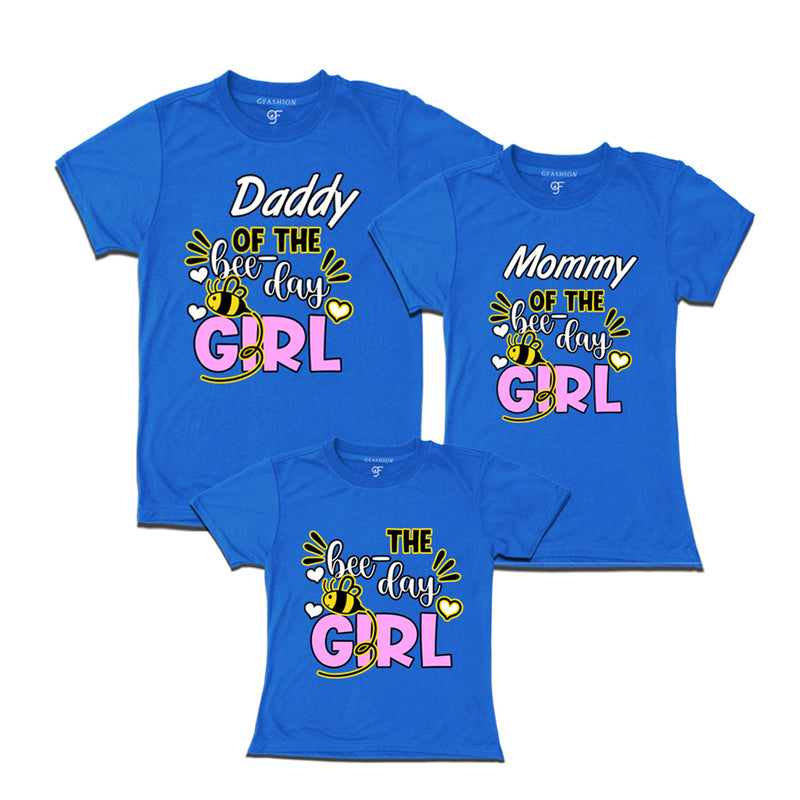 Bee theme Birthday Girl T-shrits for family