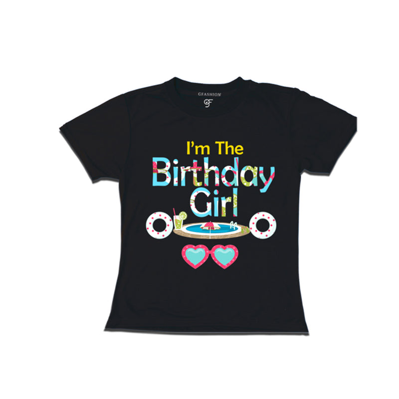 Pool Party theme Birthday Girl T-shirt