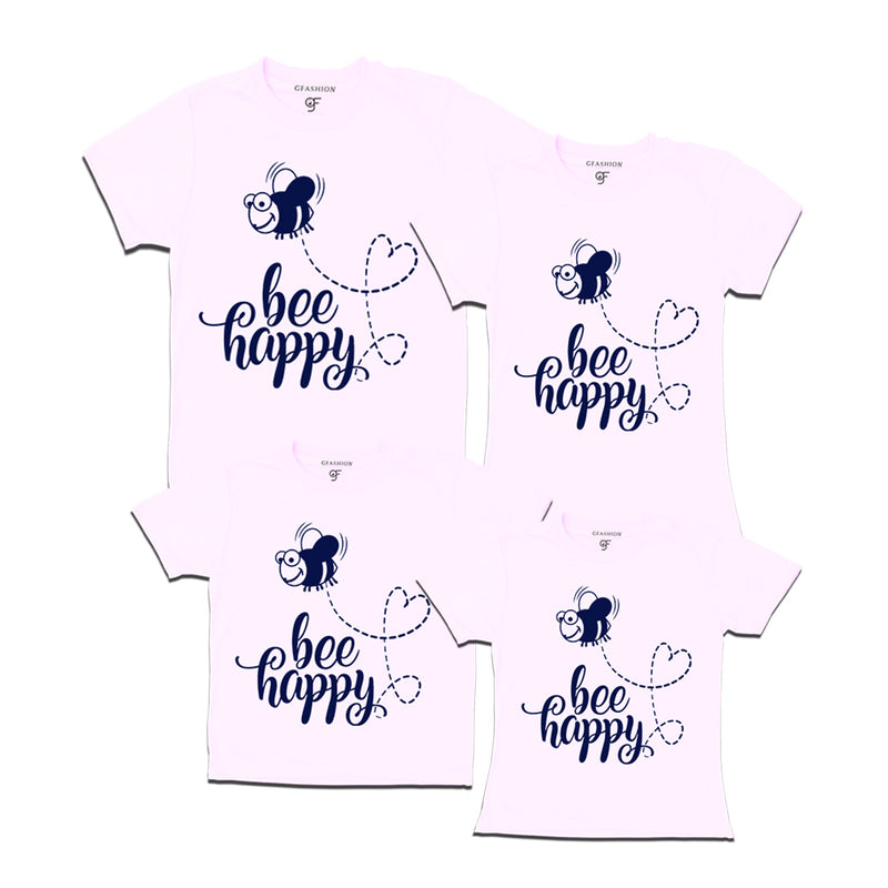 bee happy group t shirts set of 4
