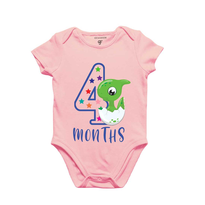 Four Month Baby Bodysuit-Rompers in Pink Color avilable @ gfashion.jpg