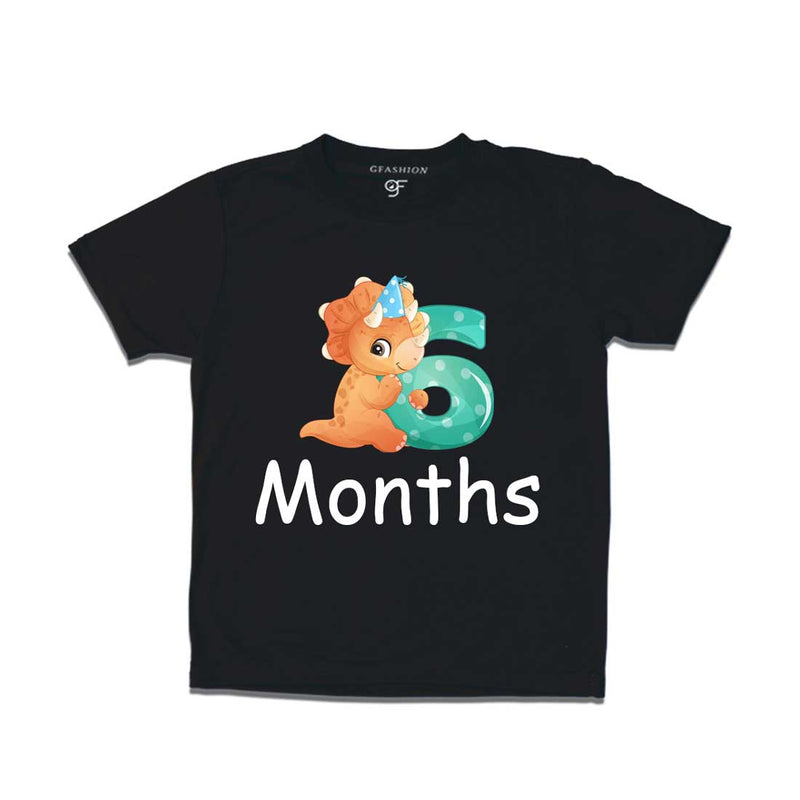 Six Month Baby T-shirt in Black Color avilable @ gfashion.jpg