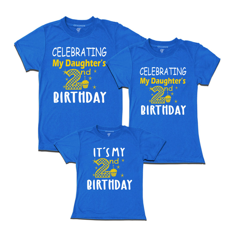 2nd birthday girl t shirt with family