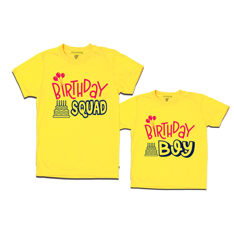 Birthday Squad Dad & Birthday Boy T-shirts
