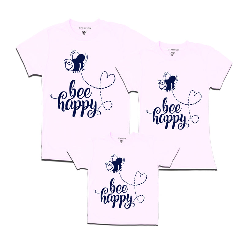 occasion can be celebrated with matching bee happy family t-shirt