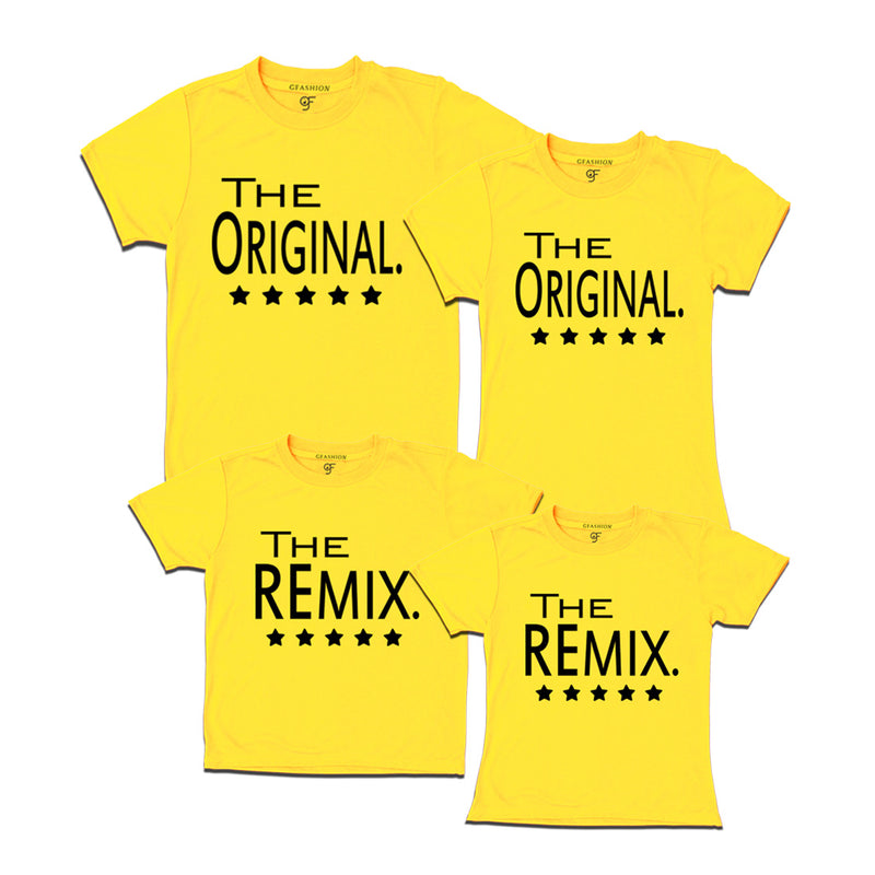 the original the remix Matching Family tees set of 4