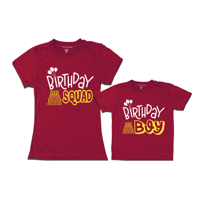 Birthday Squad Mom & Birthday Boy T-shirts