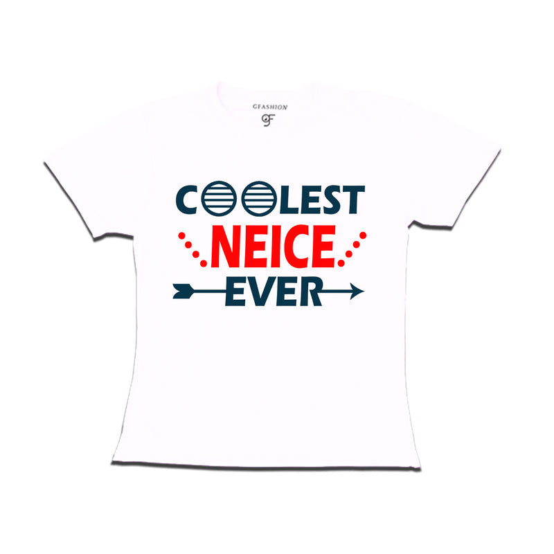 coolest neice ever t shirts-white-gfashion