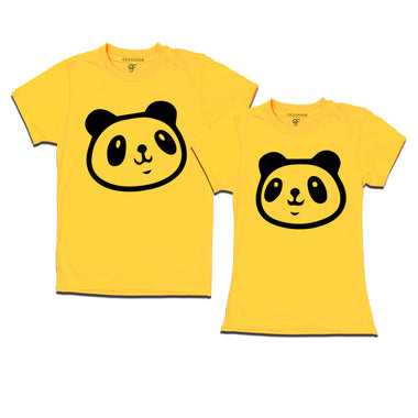 matching panda couples t-shirt