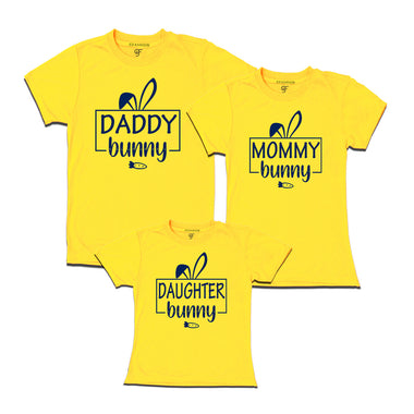 Daddy bunny -Mommy bunny -Daughter bunny matching family easter T-shirt