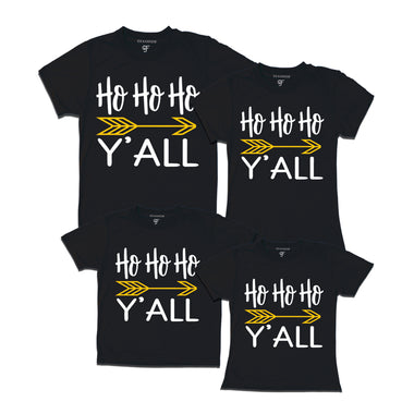 ho ho ho y'all for family set of 4