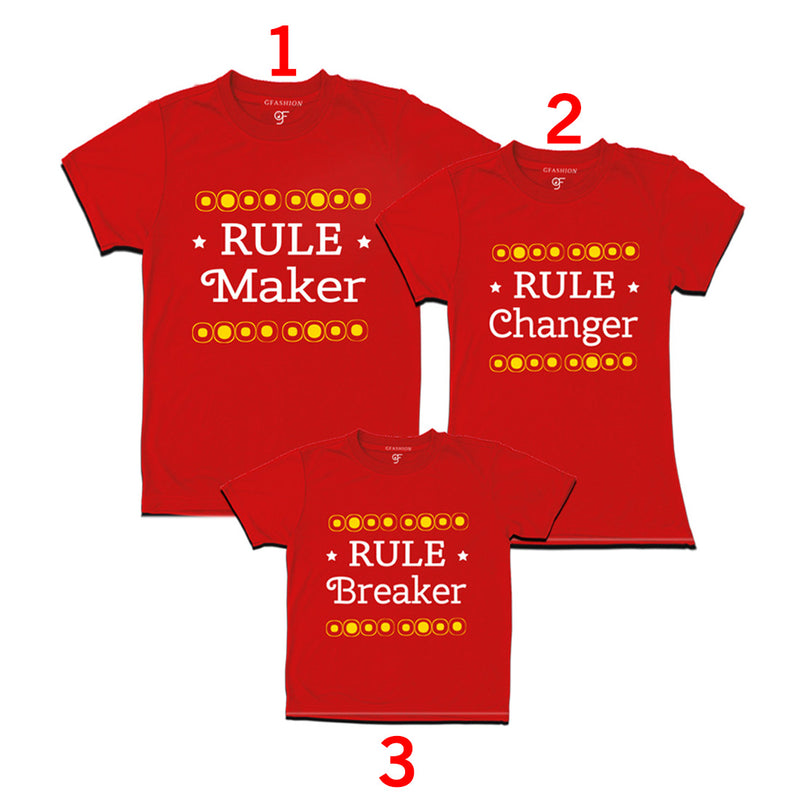 Rule Maker Breaker Changer Tees Set of 3