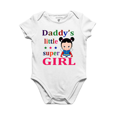 Daddy's little super girl baby onesie combo 3