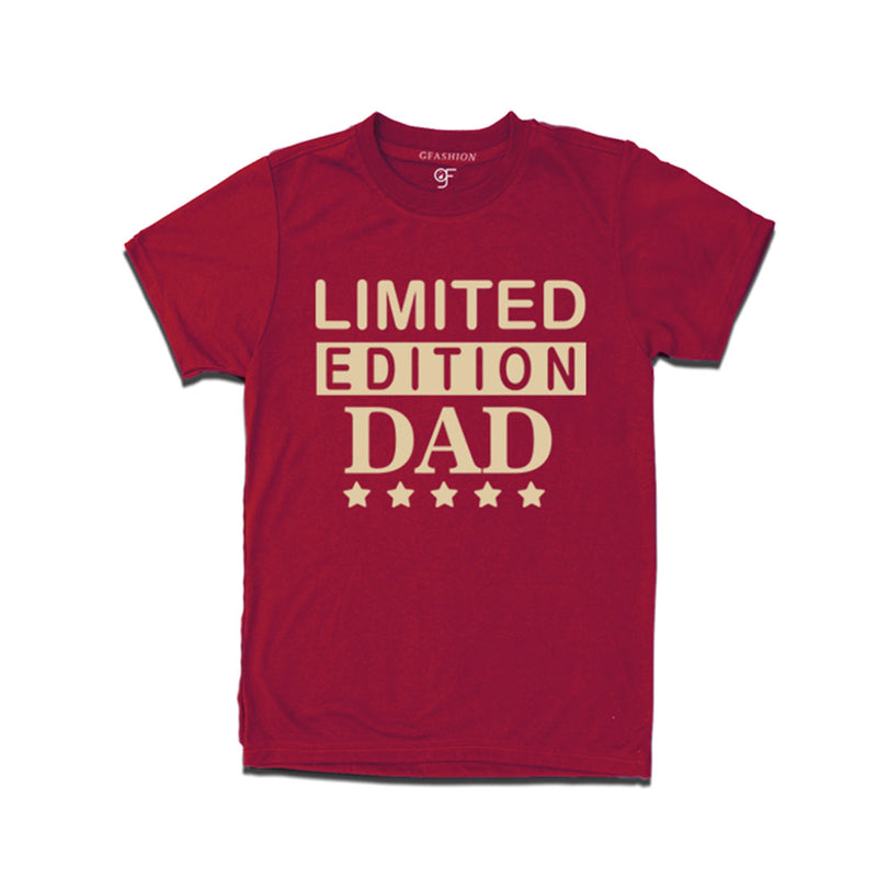 limited edition dad tees-maroon