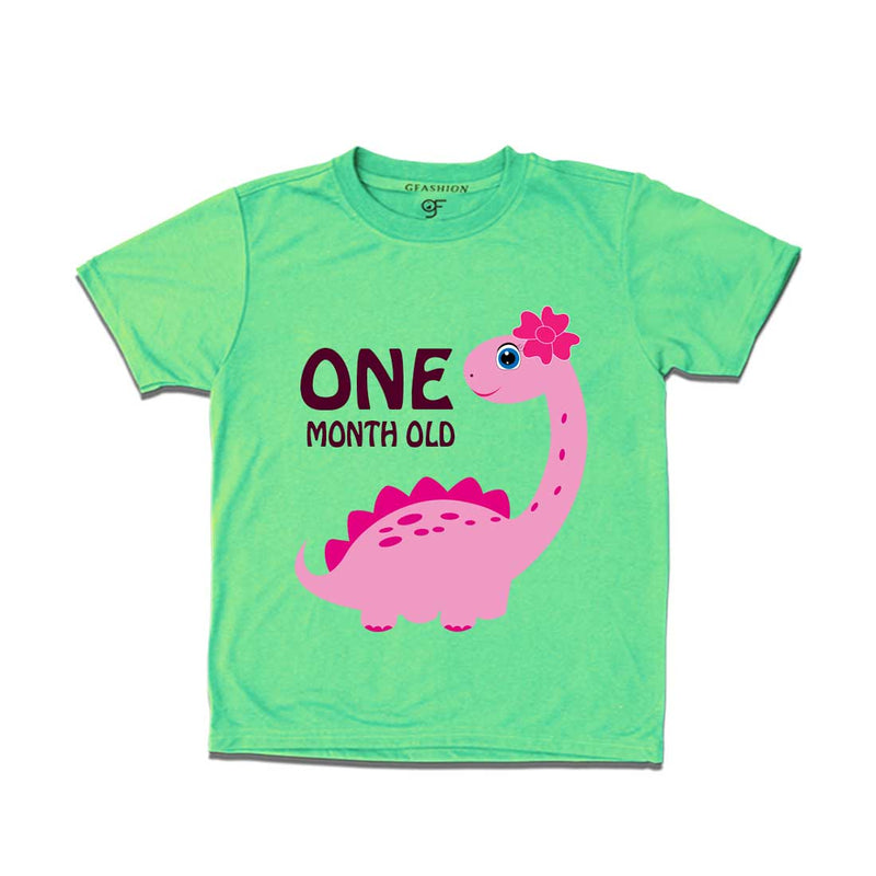 One Month Old Baby T-shirt in Pista Green Color avilable @ gfashion.jpg