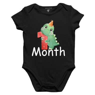 One Month Baby BodySuit in Black Color avilable @ gfashion.jpg