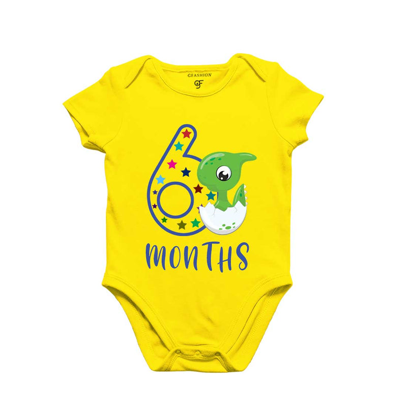 Six Month Baby Bodysuit-Rompers in Yellow Color avilable @ gfashion.jpg