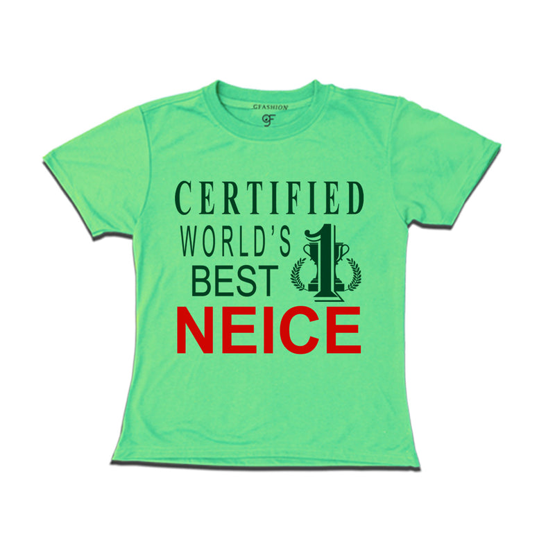 Certified World's Best  Neice t-shirts-p-green gfashion